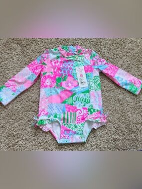 NWT Lilly Pulitzer Kids Rashguard One-Piece Sz 18/24M